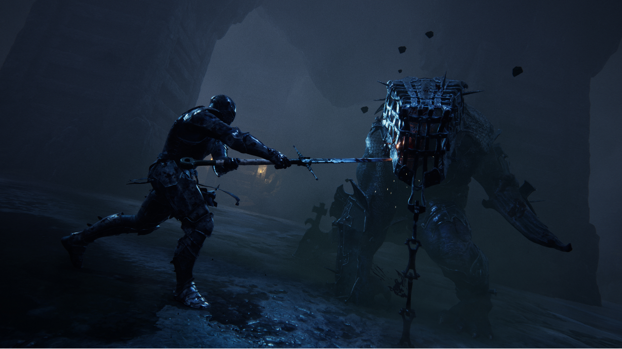 cinematica de enfrentamiento con boss encadenado